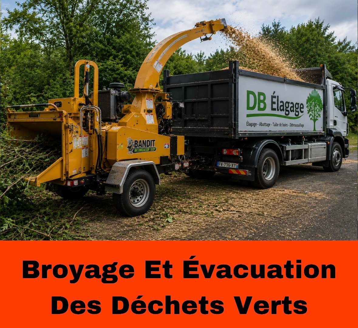 Screenshot entreprise d' évacuation des déchets verts sur Tours